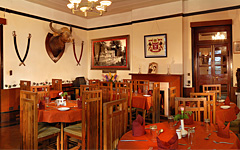 The dining room at Woodville Palace Hotel